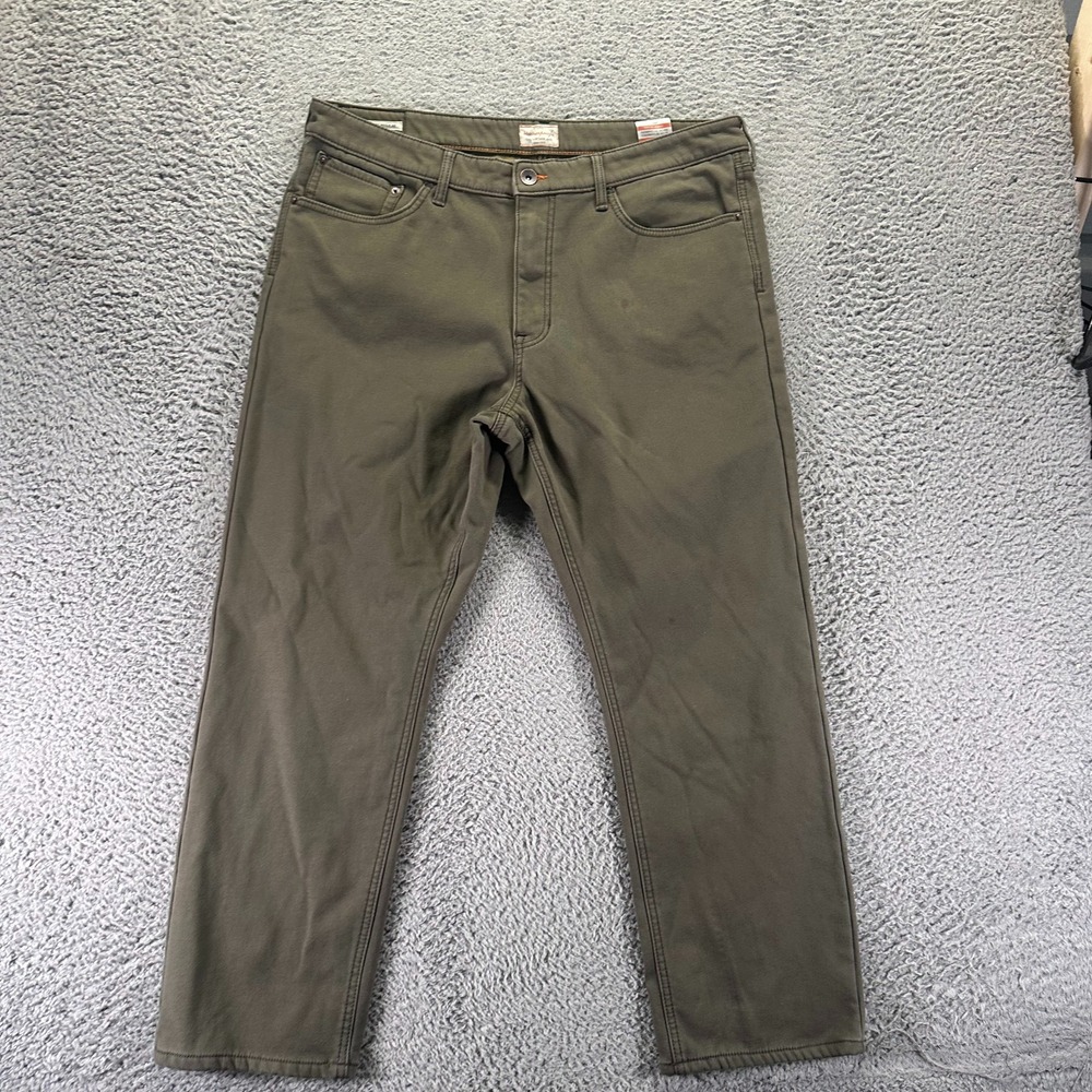 Weatherproof Vintage Sweatpant Mens 38x30 Cotton Fleece-Lined Straight Stretch